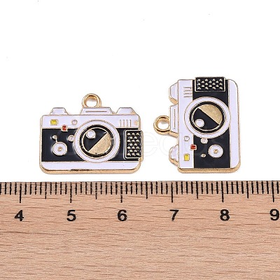 Alloy Enamel Pendants ENAM-R149-12A-G-1