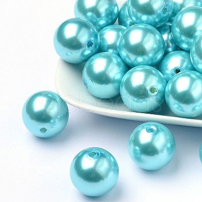 ABS Plastic Imitation Pearl Round Beads SACR-S074-20mm-A33-1