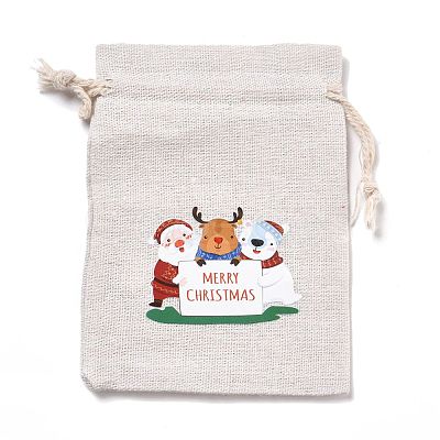 Christmas Cotton Cloth Storage Pouches ABAG-M004-02J-1