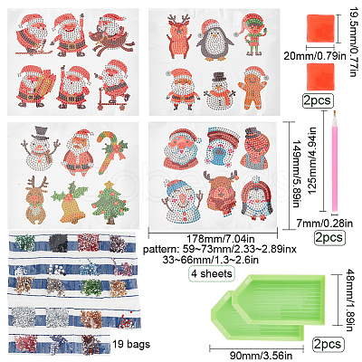 DIY Christmas Theme Sticker Kit DIY-WH0453-28-1