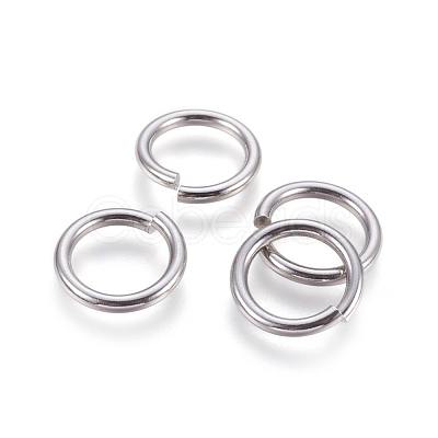 Tarnish Resistant 304 Stainless Steel Open Jump Rings STAS-P212-25P-05-1