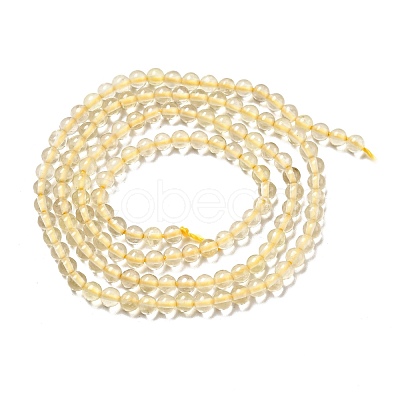 Natural Lemon Quartz Beads Strands G-D470-04-1