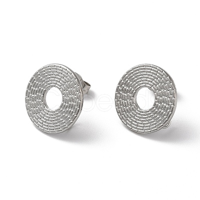 Non-Tarnish 304 Stainless Stud Earring Findings STAS-M314-01H-P-1