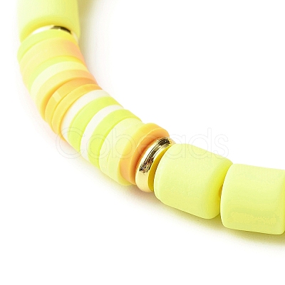 Handmade Polymer Clay Stretch Bracelets Sets BJEW-JB06350-03-1