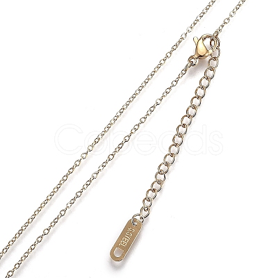 304 Stainless Steel Pendant Necklaces STAS-A049-13-1