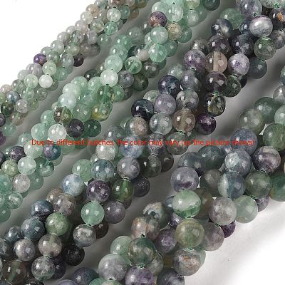 Natural Fluorite Beads Strands G-P530-B04-02-1