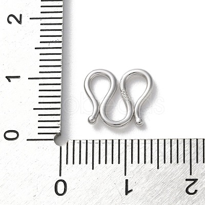 999 Sterling Silver Hook and S-Hook Clasps STER-P063-03P-1