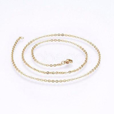 304 Stainless Steel Cable Chains Necklaces NJEW-F226-04G-05-1