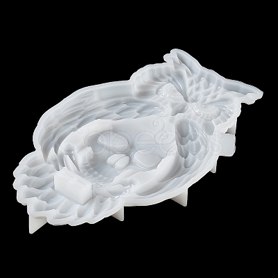 Halloween Owl Skull Candle Holder DIY Silicone Statue Molds SIL-F007-05-1