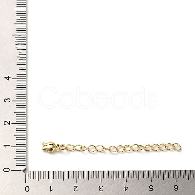 Rack Plating Brass Curb Chain Extender KK-Q807-12G-1