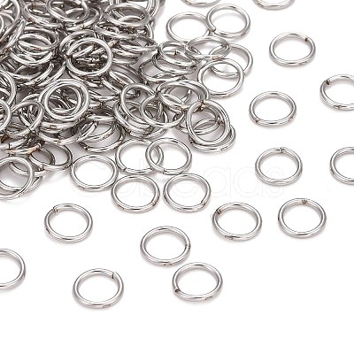 Non-Tarnish 304 Stainless Steel Jump Rings X-STAS-E482-15B-1