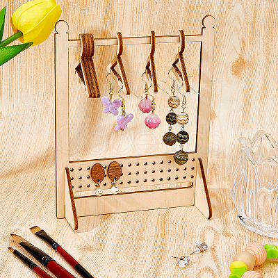 Wooden Earring Display Stands EDIS-WH0035-03D-1