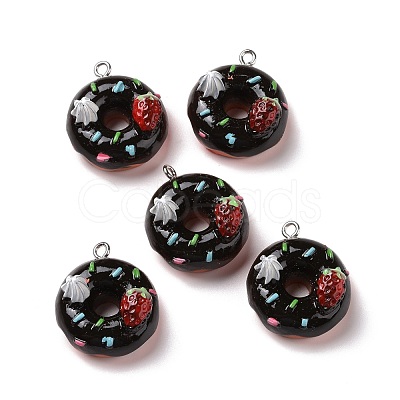 Opaque Resin Pendants RESI-G032-C01-1