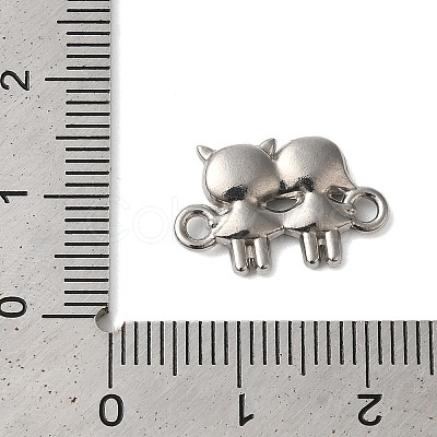 Non-Tarnish 304 Stainless Steel Girls Connector Charms STAS-N103-37P-1