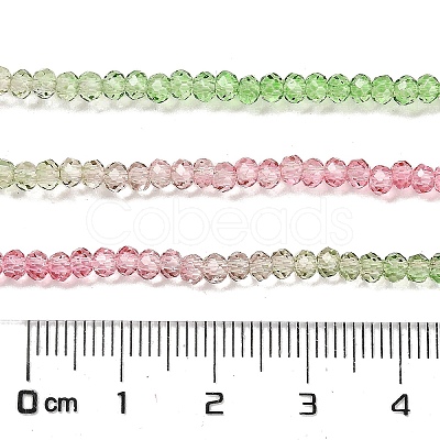 Transparent Painted Glass Beads Strands DGLA-A034-T1mm-A18-1