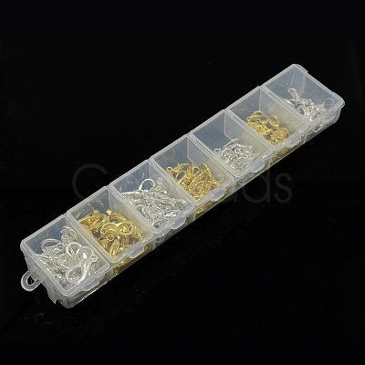 1 Box 140PCS Silver & Golden Zinc Alloy Lobster Claw Clasps PALLOY-X0008-B-1