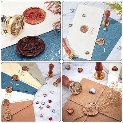 CRASPIRE DIY Wax Seal Stamp Kits DIY-CP0003-95-1