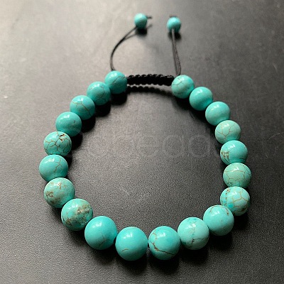 Green Floating Flower Agate Natural Stone Double Flat Knot Bracelet Pull Rope Adjustable Crystal Handmade Bracelet TT6134-1-1