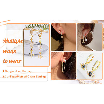 Eco-Friendly Brass Earring Hoops Findings KK-TA0007-40-1