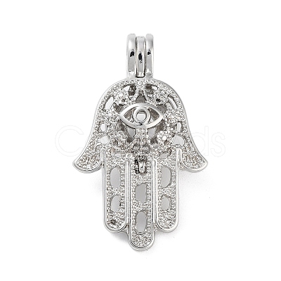 Alloy Bead Cage Pendants FIND-M012-01H-P-1