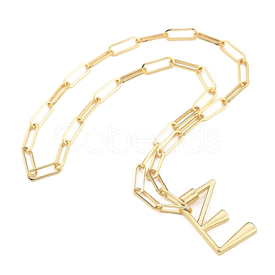 Brass Screw Carabiner Lock Pendant Necklaces NJEW-JN03011-03-1