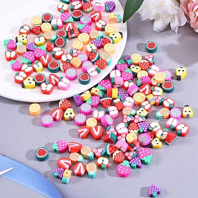 280Pcs 14 Style Handmade Polymer Clay Beads CLAY-SZ0001-56-1