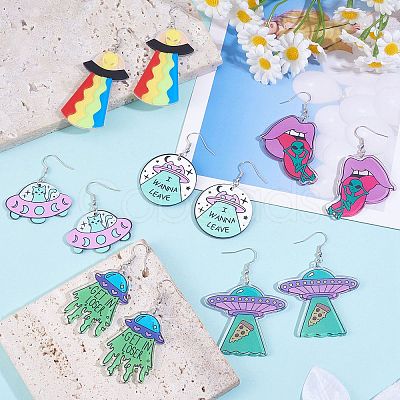 DIY UFO Earring Making Kit DIY-SZ0009-65-1