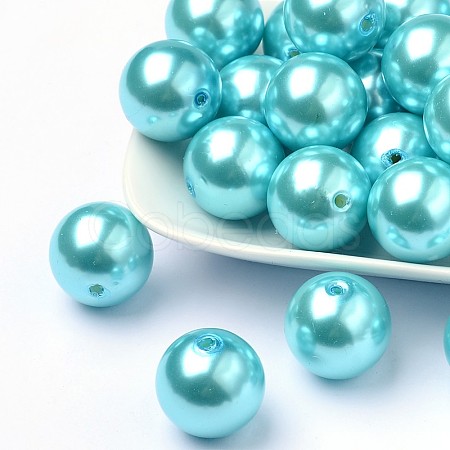 ABS Plastic Imitation Pearl Round Beads SACR-S074-20mm-A33-1