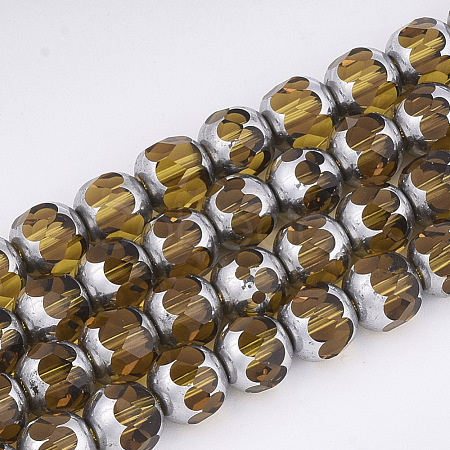 Electroplate Glass Beads Strands EGLA-T019-02G-1