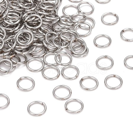 Non-Tarnish 304 Stainless Steel Jump Rings X-STAS-E482-15B-1