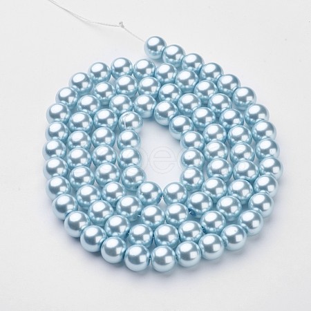 Glass Pearl Beads Strands HY-10D-B09-1