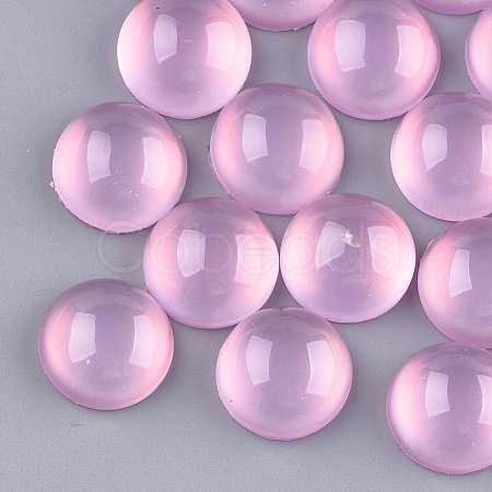 Translucent Resin Cabochons RESI-S361-16mm-01-1