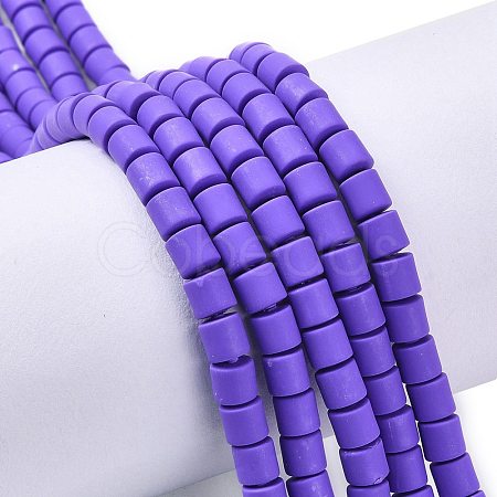 Handmade Polymer Clay Bead Strands X-CLAY-ZX006-01G-1