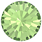 Preciosa&reg MAXIMA Crystal Round Stones, Czech Crystal, Dura Foiling, Round(431 11 615 Chaton), 50520 Peridot, SS10/PP21(2.7~2.9mm)