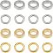 Unicraftale 304 Stainless Steel Beads, Flat Round, Golden & Stainless Steel Color, 6x2mm, Hole: 4mm, 60pcs/box