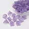 Transparent Acrylic Bead Caps, Trumpet Flower Beads, Frosted, Flower, Medium Purple, 19~20x18~19x17mm, Hole: 1.5mm