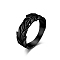 Retro Neutral Style Titanium Steel Ring, Black, US Size 7(17.3mm)