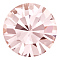 Preciosa&reg MAXIMA Crystal Round Stones, Czech Crystal, Dura Foiling, Round(431 11 615 Chaton), 70530 Vintage Rose, SS12/PP24(3~3.2mm)