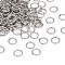 Non-Tarnish 304 Stainless Steel Jump Rings, Soldered Jump Rings, Closed Jump Rings, Stainless Steel Color, 20 Gauge, 6x0.8mm, Inner Diameter: 4.5mm