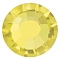 Preciosa&reg Crystal Hotfix Flatback Stones, Czech Crystal, Round(438 11 612 Chaton Rose VIVA 12 &reg), Citrine, SS10(2.7~2.9mm)