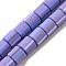 Polymer Clay Beads Strands, Column, Medium Purple, 6~6.5x6~6.5mm, Hole: 1.2mm, about 61~64pcs/strand, 15.55~15.94''(39.5~40.5cm)