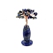 Natural Lapis Lazuli Vase Gravel Fortune Tree Mini Home Creative Office Decoration Crafts Small Ornaments, 85x30mm