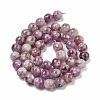 Natural Lepidolite/Purple Mica Stone Beads Strands G-G160-A01-01-3