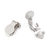 Tarnish Resistant 304 Stainless Steel Clip-on Earring Finding STAS-G250-03P-3