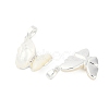 Natural White Shell Butterfly Pendants KK-U043-25S-2