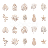 100Pcs Unfinished Wood Piece Decorations WOOD-CJ0001-58-4