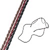 PU Leather Anti-skidding Braided Round Rope Glasses Neck Cord AJEW-TA0016-03-3