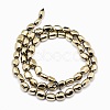 Electroplate Non-magnetic Synthetic Hematite Beads Strands G-L488-A-16-3
