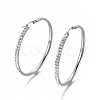 304 Stainless Steel Big Hoop Earrings EJEW-L232-036G-P-1