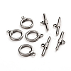 Tarnish Resistant 304 Stainless Steel Toggle Clasps STAS-D142-04A-P-1